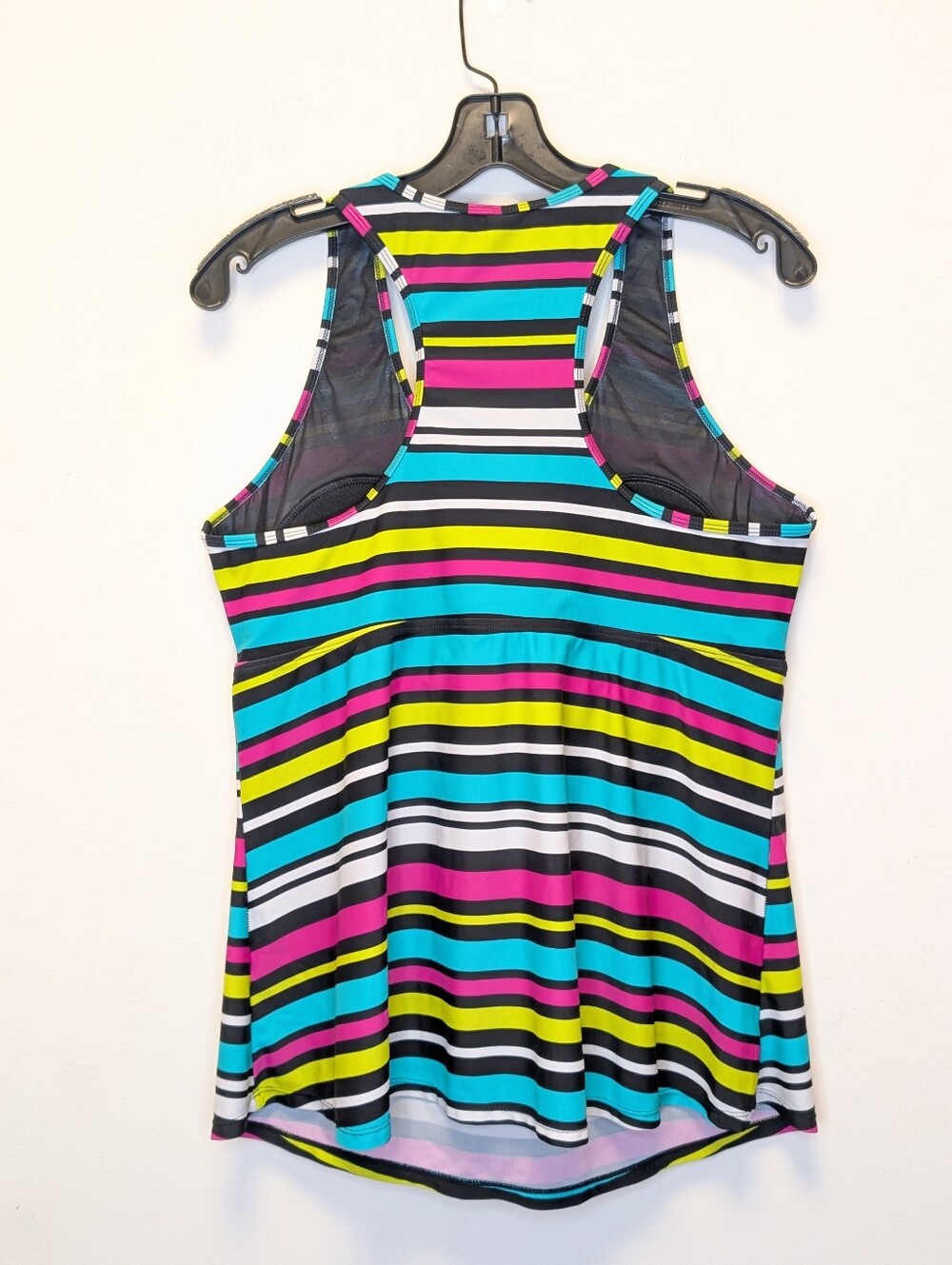 Torrid Wireless Racerback Tankini Striped Colorful Swim Top Size 2 18/20 - Picture 2 of 12
